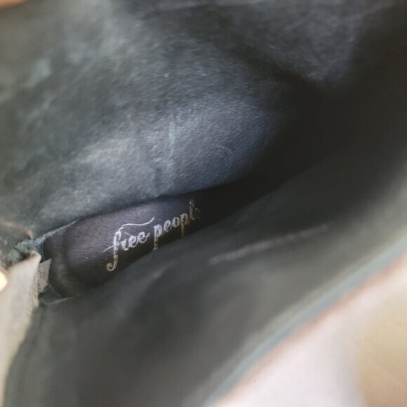 Free People Cecile Grey Velvet Ankle Boots Size 10 - Picture 14 of 16